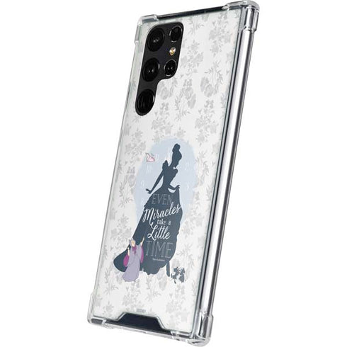 Disney Cinderella Miracles Take Time Silhouette Galaxy S23 Ultra Clear Case