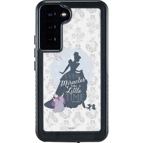 Disney Cinderella Miracles Take Time Silhouette Galaxy S24 Plus Waterproof Case