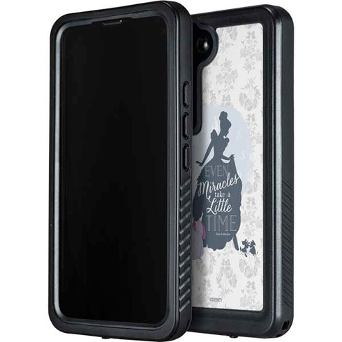 Disney Cinderella Miracles Take Time Silhouette Galaxy S24 Waterproof Case