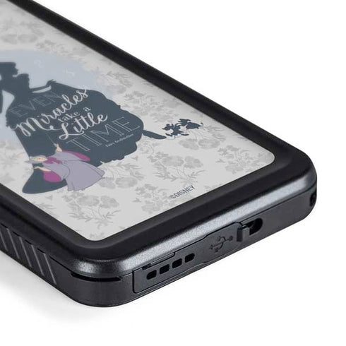 Disney Cinderella Miracles Take Time Silhouette Galaxy S24 Waterproof Case