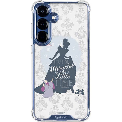 Disney Cinderella Miracles Take Time Silhouette Galaxy S25 FE Clear Case