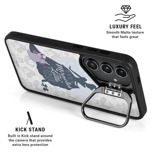 Disney Cinderella Miracles Take Time Silhouette Galaxy S25 FE Kickstand Case