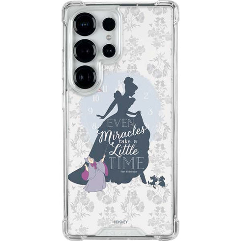 Disney Cinderella Miracles Take Time Silhouette Galaxy S25 Ultra Clear Case
