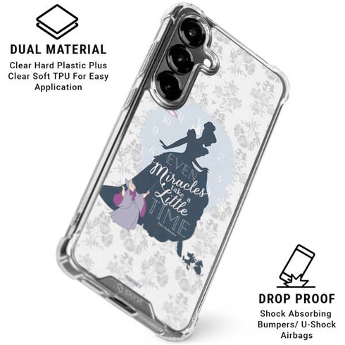 Disney Cinderella Miracles Take Time Silhouette Galaxy S26 Clear Case