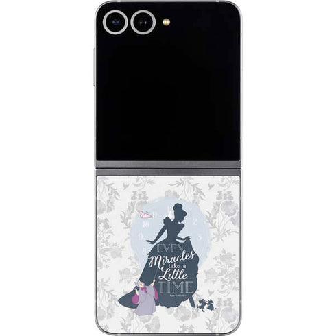 Disney Cinderella Miracles Take Time Silhouette Galaxy Z Flip6 Skin