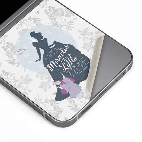 Disney Cinderella Miracles Take Time Silhouette Galaxy Z Flip6 Skin