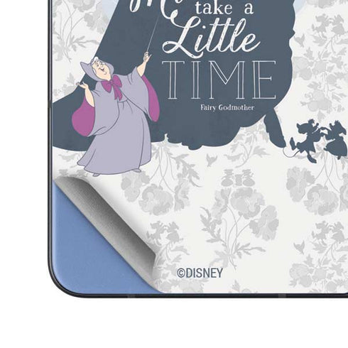 Disney Cinderella Miracles Take Time Silhouette Galaxy Z Fold5 5G Skin