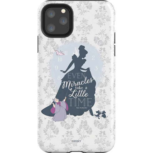 Disney Cinderella Miracles Take Time Silhouette iPhone Cases