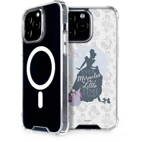 Disney Cinderella Miracles Take Time Silhouette iPhone Cases