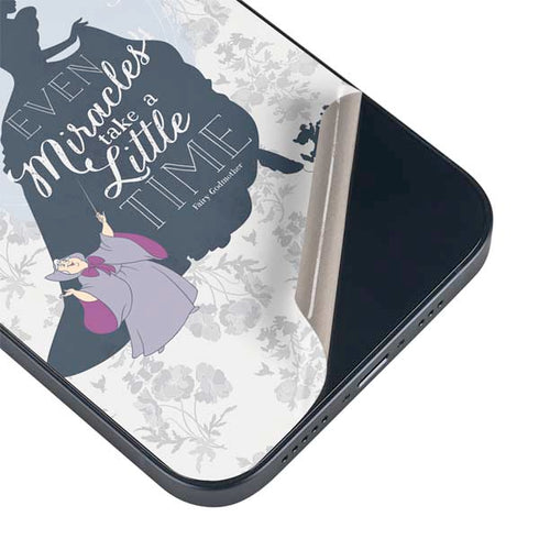 Disney Cinderella Miracles Take Time Silhouette iPhone 15 Skin