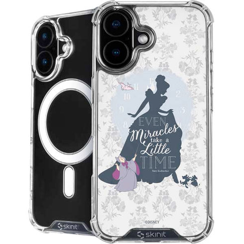 Disney Cinderella Miracles Take Time Silhouette iPhone 16 MagSafe Case