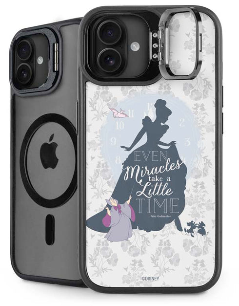 Disney Cinderella Miracles Take Time Silhouette iPhone 16 Plus Kickstand Case