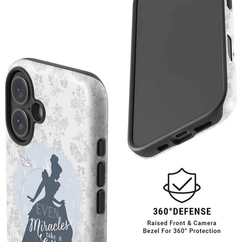 Disney Cinderella Miracles Take Time Silhouette iPhone 16 Plus Magsafe Impact Case