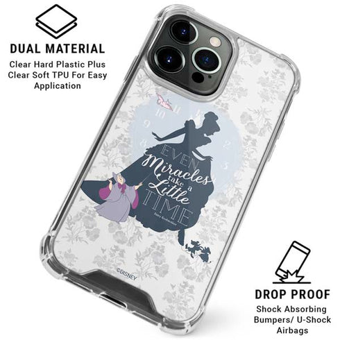 Disney Cinderella Miracles Take Time Silhouette iPhone 16 Pro Max Clear Case