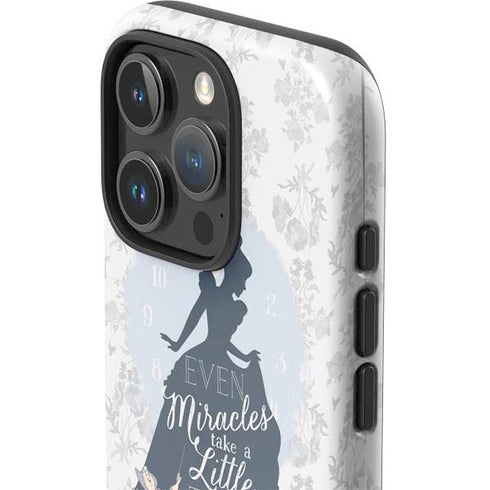 Disney Cinderella Miracles Take Time Silhouette iPhone 16 Pro Max Impact Case