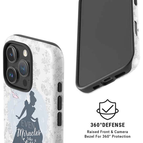 Disney Cinderella Miracles Take Time Silhouette iPhone 16 Pro Max Magsafe Impact Case