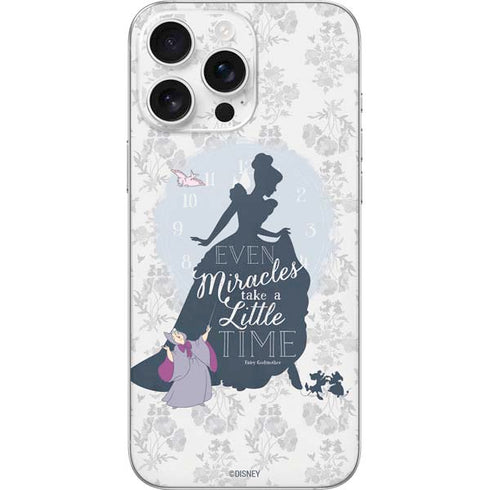 Disney Cinderella Miracles Take Time Silhouette iPhone 16 Pro Max Skin