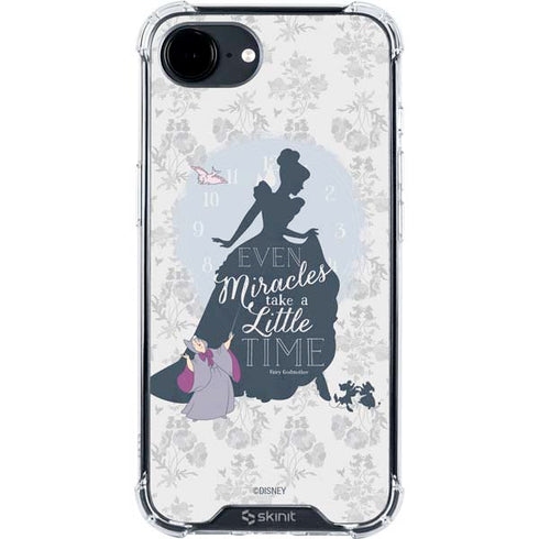 Disney Cinderella Miracles Take Time Silhouette iPhone 16e Clear Case
