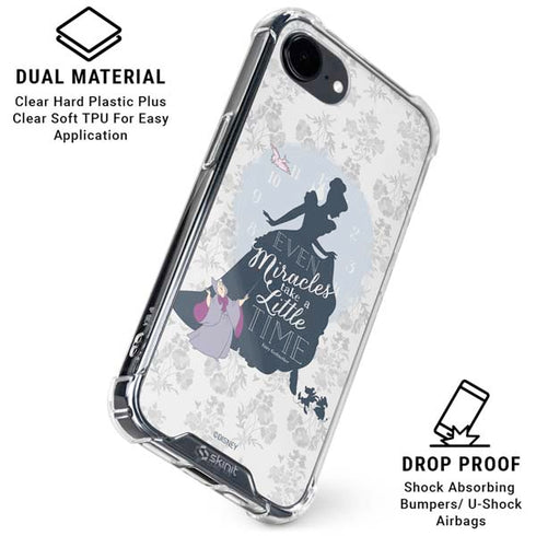 Disney Cinderella Miracles Take Time Silhouette iPhone 16e Clear Case