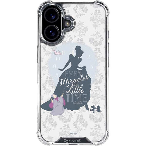 Disney Cinderella Miracles Take Time Silhouette iPhone 17 Clear Case