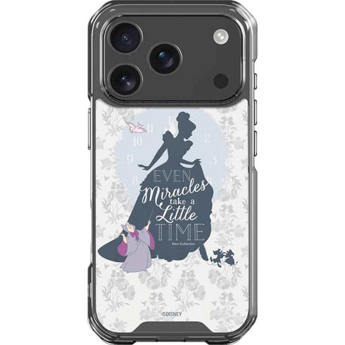 Disney Cinderella Miracles Take Time Silhouette iPhone 17 Pro Clear Case