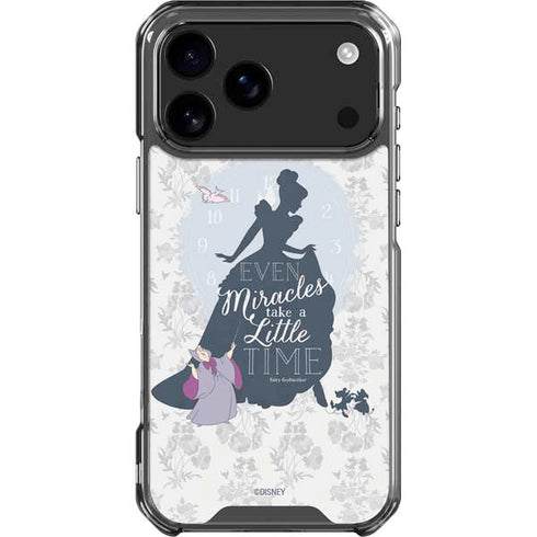 Disney Cinderella Miracles Take Time Silhouette iPhone 17 Pro Max Clear Case