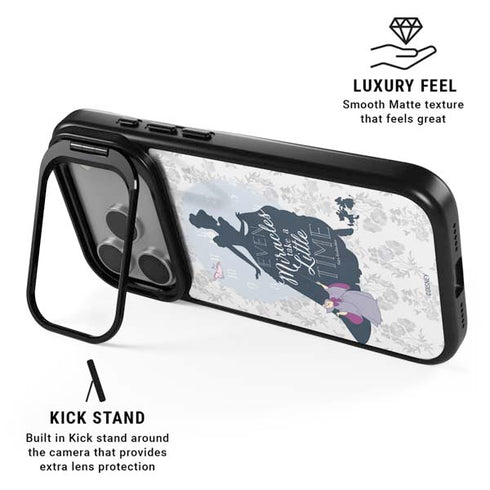 Disney Cinderella Miracles Take Time Silhouette iPhone 17 Pro Max Kickstand Case