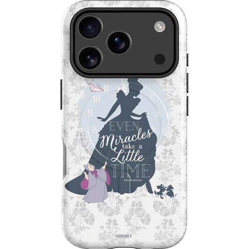Disney Cinderella Miracles Take Time Silhouette iPhone 17 Pro Max Magsafe Impact Case