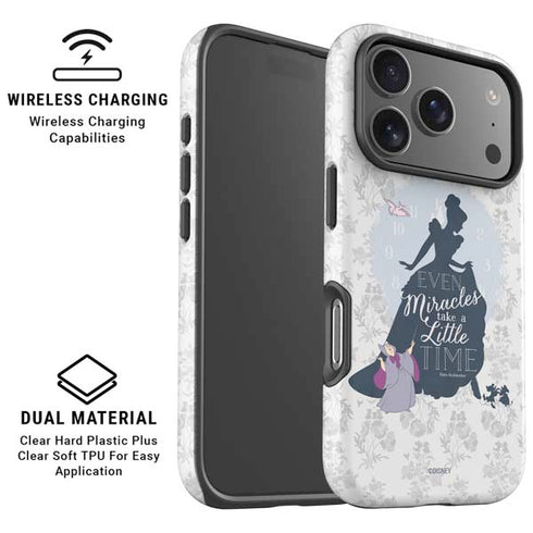 Disney Cinderella Miracles Take Time Silhouette iPhone 17 Pro Max Magsafe Impact Case