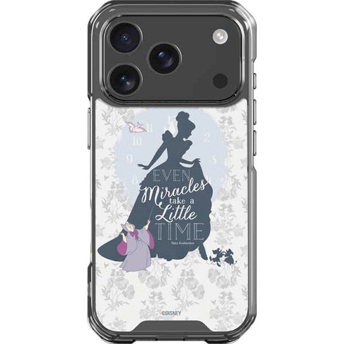 Disney Cinderella Miracles Take Time Silhouette iPhone 18 Pro Clear Case