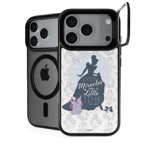Disney Cinderella Miracles Take Time Silhouette iPhone 18 Pro Kickstand Case