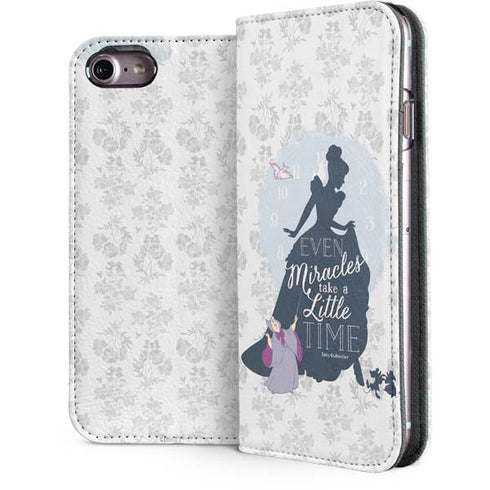 Disney Cinderella Miracles Take Time Silhouette iPhone 7 Folio Case