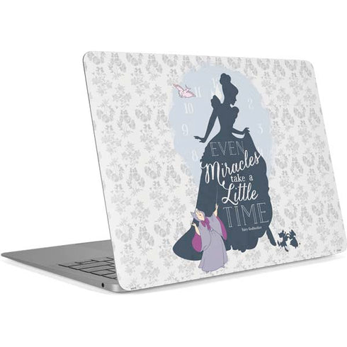 Disney Cinderella Miracles Take Time Silhouette Apple MacBook Air Skin