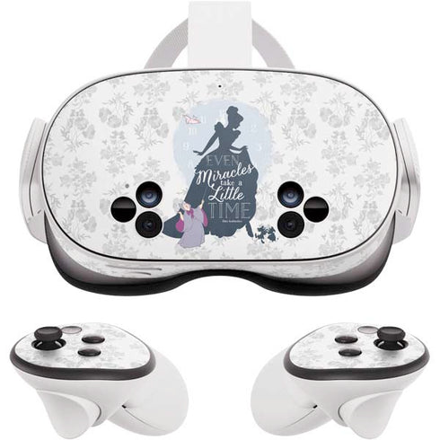 Disney Cinderella Miracles Take Time Silhouette Meta Quest 3S Skin