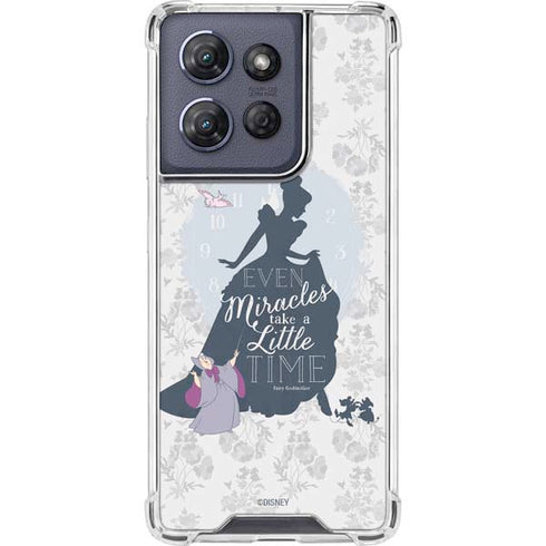 Disney Cinderella Miracles Take Time Silhouette Moto G Power 5G (2025) Clear Case