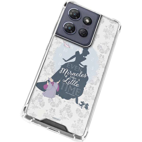 Disney Cinderella Miracles Take Time Silhouette Moto G Power 5G (2025) Clear Case