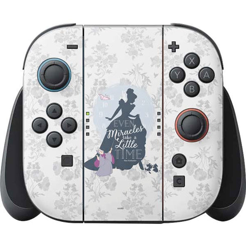 Disney Cinderella Miracles Take Time Silhouette Nintendo Switch 2 (2025) Joy-Con Controller Skin