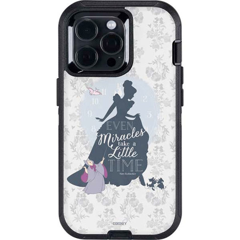 Disney Cinderella Miracles Take Time Silhouette Otterbox Defender iPhone Skin
