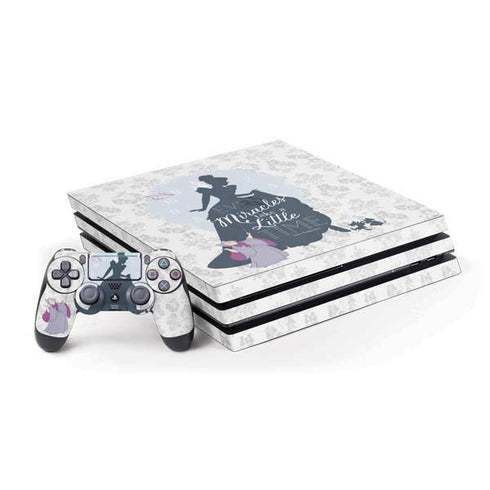 Disney Cinderella Miracles Take Time Silhouette PlayStation PS4 Skins