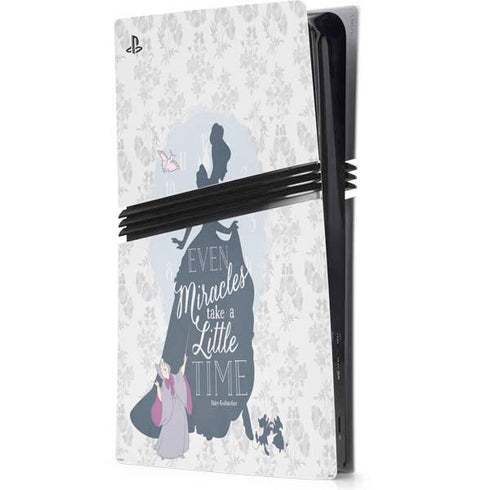 Disney Cinderella Miracles Take Time Silhouette PlayStation PS5 Skins