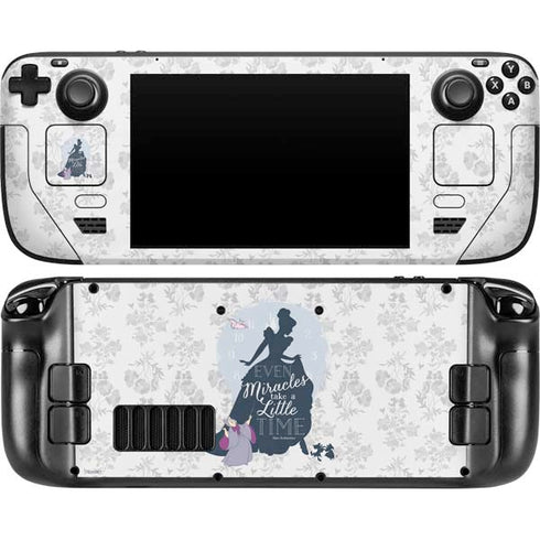 Disney Cinderella Miracles Take Time Silhouette Steam Deck Handheld Gaming Computer Skin
