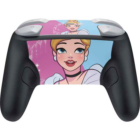 Disney Princess Cinderella Art Nintendo Switch 2 (2025) Pro Controller Skin