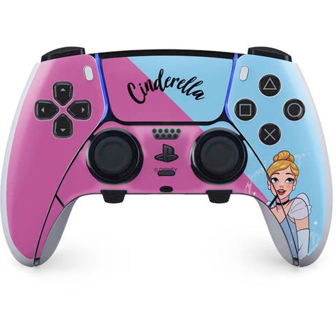 Disney Princess Cinderella Art PS5 DualSense Edge Pro Controller Skin