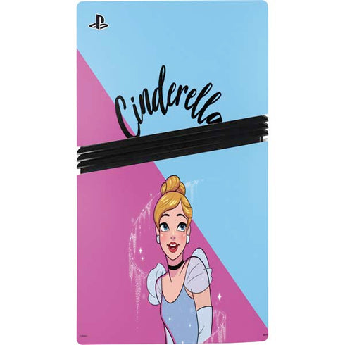 Disney Princess Cinderella Art PS5 Pro Console Skin