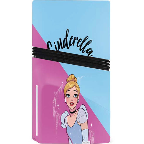 Disney Princess Cinderella Art PS5 Pro Disk Console Skin