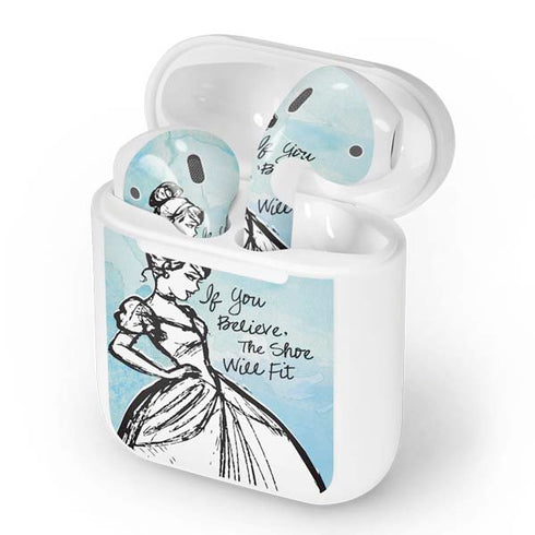 Disney Cinderella Sketch Art Shoe Will Fit Apple AirPods Skin