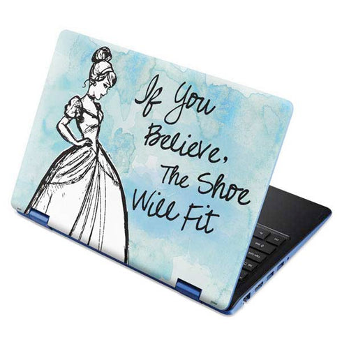 Disney Cinderella Sketch Art Shoe Will Fit Aspire R11 11.6in Skin