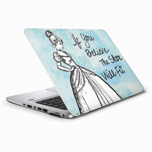 Disney Cinderella Sketch Art Shoe Will Fit HP Elitebook Skin