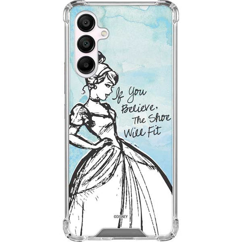 Disney Cinderella Sketch Art Shoe Will Fit Galaxy A16 5G Clear Case