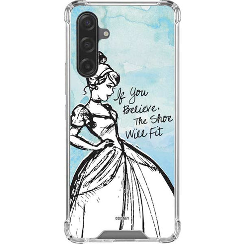 Disney Cinderella Sketch Art Shoe Will Fit Galaxy A17 Clear Case